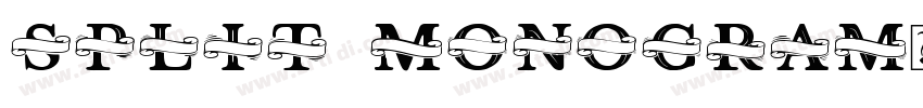 Split Monogram字体转换 Split Monogram字体转换